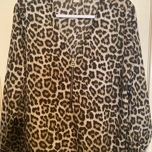 Michael Kors leopard print blouse